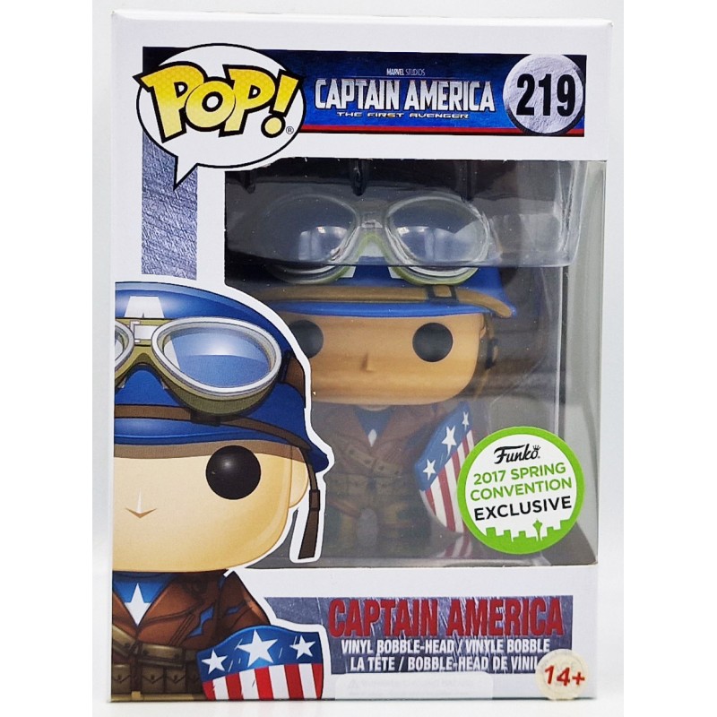 Funko POP Marvel Captain America - Captain America (219) Released: 2017 Spring Convention Excl.