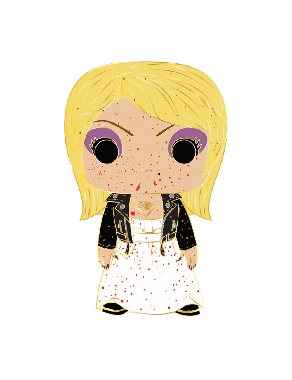 Funko POP Large Enamel Pin chucky / Tiffany 10cm (11)