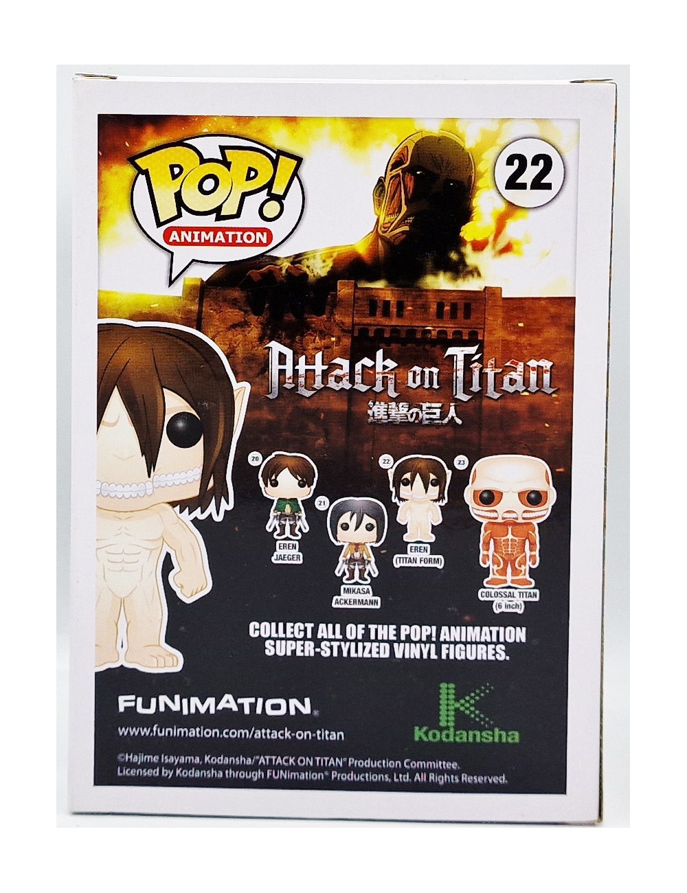 Funko POP Attack on Titan Eren (Titan Form) (22) Released: 2014