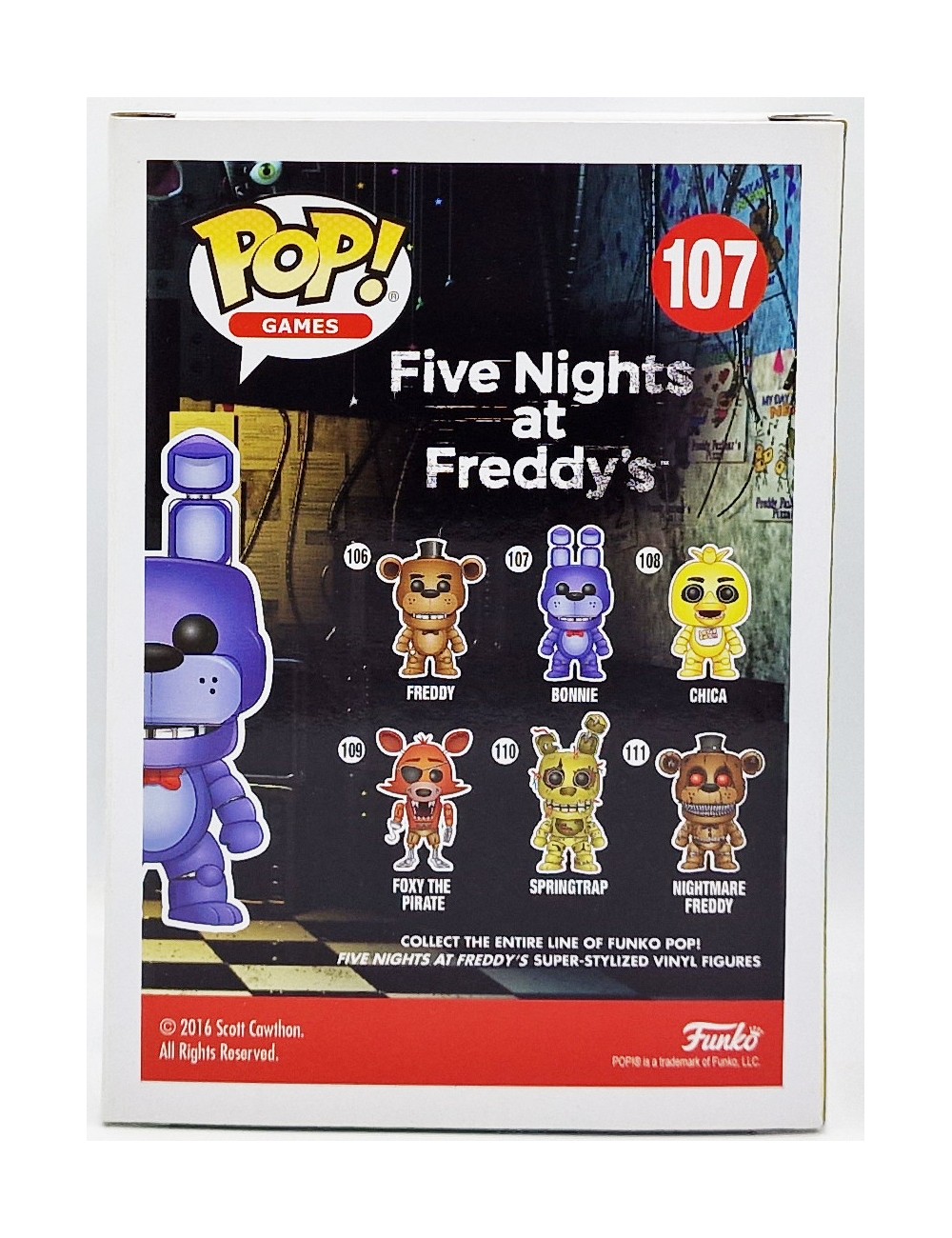 Funko POP Five Nights at Freddy's Bonnie (107) Released: 2016