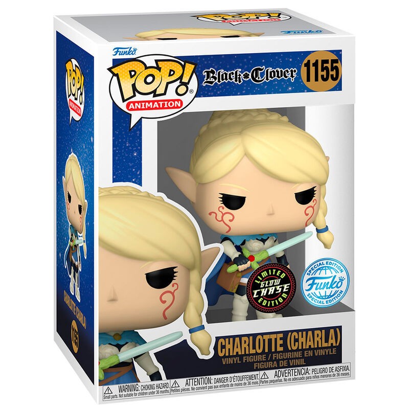 Funko POP Black Clover Charlotte (1155) Limited Glow Chase Edition