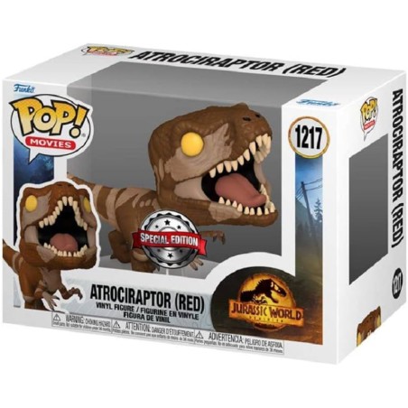 Funko POP Jurassic World Atrociraptor (Red) (1217) Exclusive