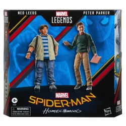 Marvel Legends Spider-man Homecoming Peter Parker and Ned Leeds set 2 figures 15cm