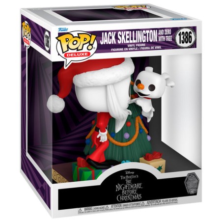 Funko POP Disney Nightmare Before Christmas 30th Anniversary Jack Skellington and Zero with Tree (1386)