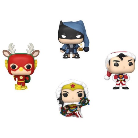 Funko Pocket POP pack 4 figures DC Comics Tree Holiday Exclusive