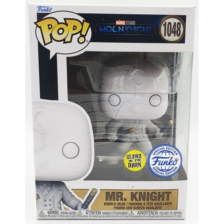 Funko POP Marvel Moon Knight Mr. Knight (1048) Glows In The Dark - Special Edition