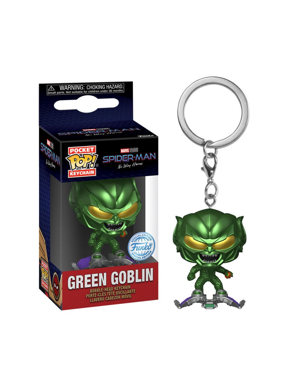Funko Pocket POP Keychain Marvel Spider-Man No Way Home Green Globin Exclusive
