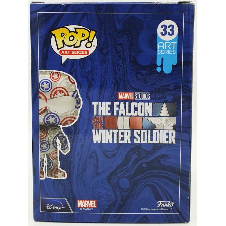 Funko POP Marvel The Falcon Winter Soldier - Captain America (33) Art Series Special Edition