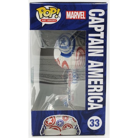 Funko POP Marvel The Falcon Winter Soldier - Captain America (33) Art Series Special Edition