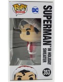Funko POP DC Super Heroes Superman in Holiday sweater (353) Flocked Special Edition