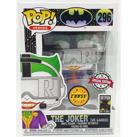 Funko POP DC Batman The Joker VR Gamer (296) Limited Chase Special Edition