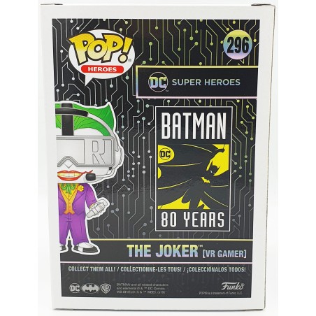 Funko POP DC Batman The Joker VR Gamer (296) Limited Chase Special Edition