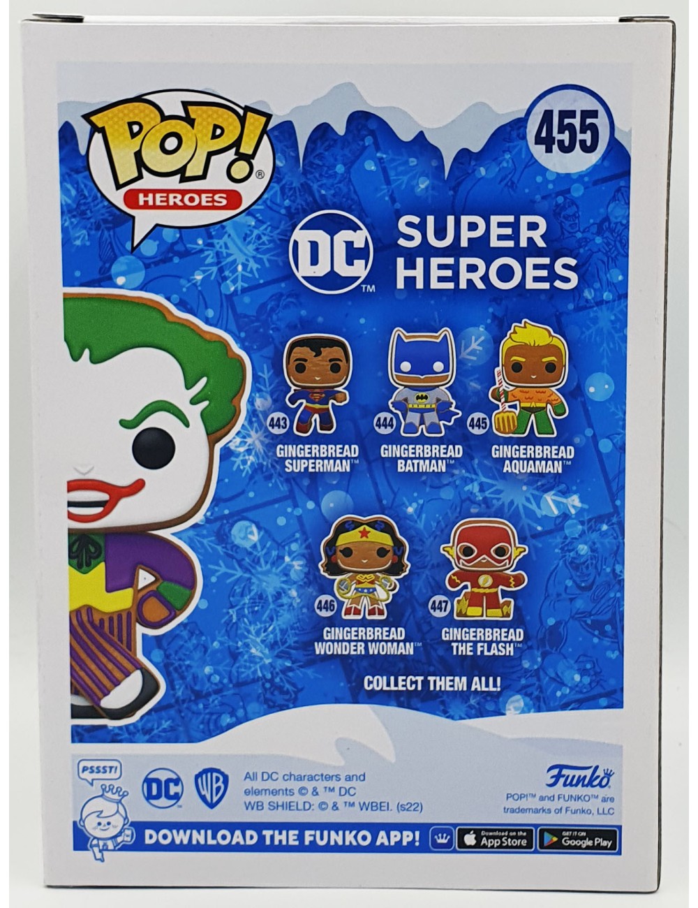 Funko POP DC Super Heroes Gingerbread The Joker (455) Funko Exclusive