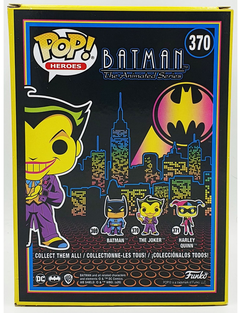 Funko POP Batman The Joker (370) Black Light Glow Special Edition