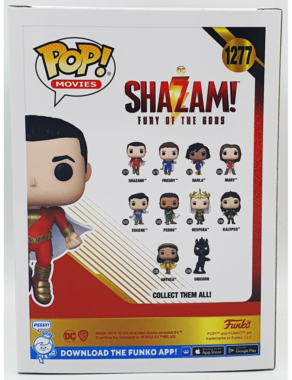 Funko POP DC Shazam Fury Of The Gods Shazam! (1277) Limited Glow Chase Edition