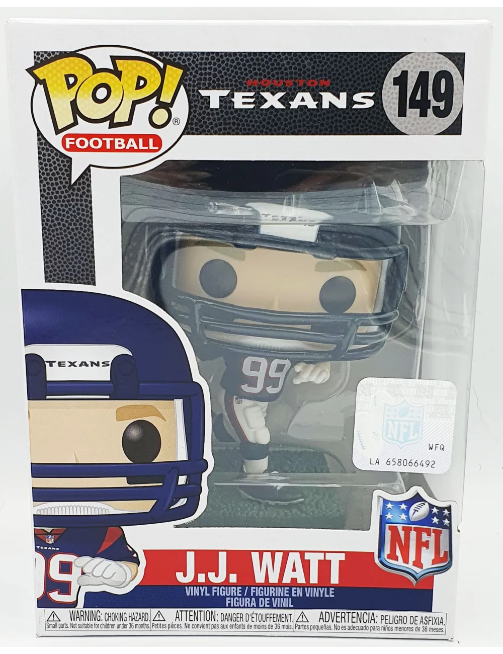 Funko POP NFL Houston Texans J.J. Watt (149) | Collectibles Ninja