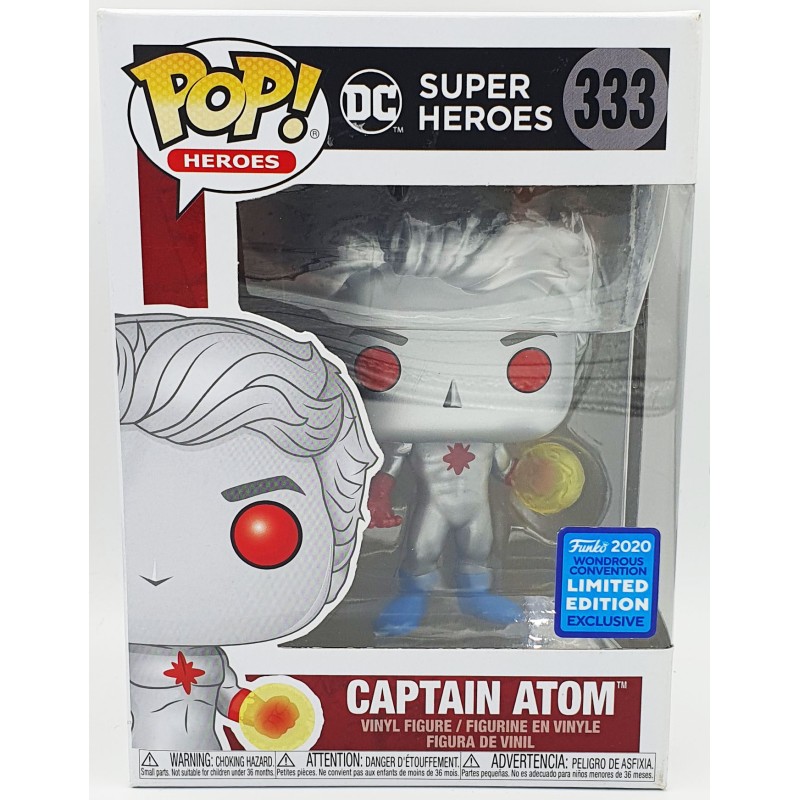 Funko POP DC Super Heroes Captain Atom (333) 2020 Wondrous Convention Limited Edition