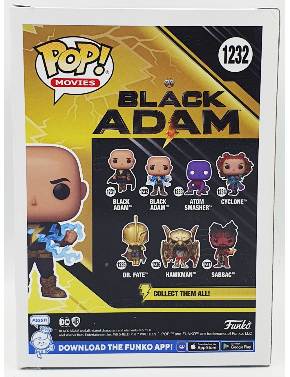 Funko POP Black Adam - Black Adam (1232) Limited Glow Chase Edition