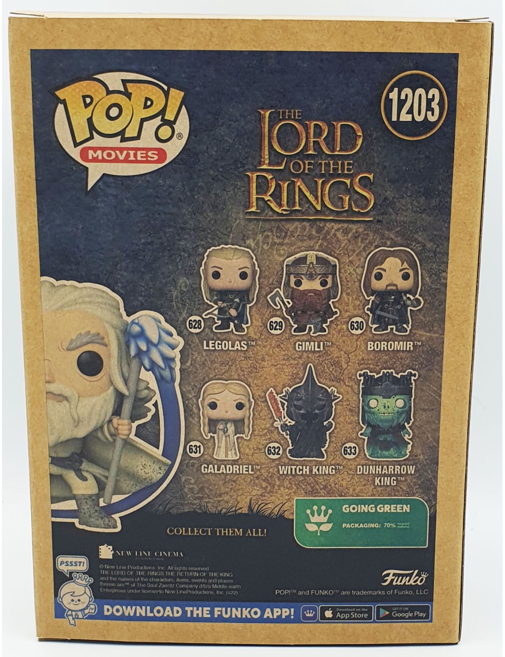 Funko POP The Lord Of The Rings Gandalf The White (1203) Glows In The Dark Special Edition