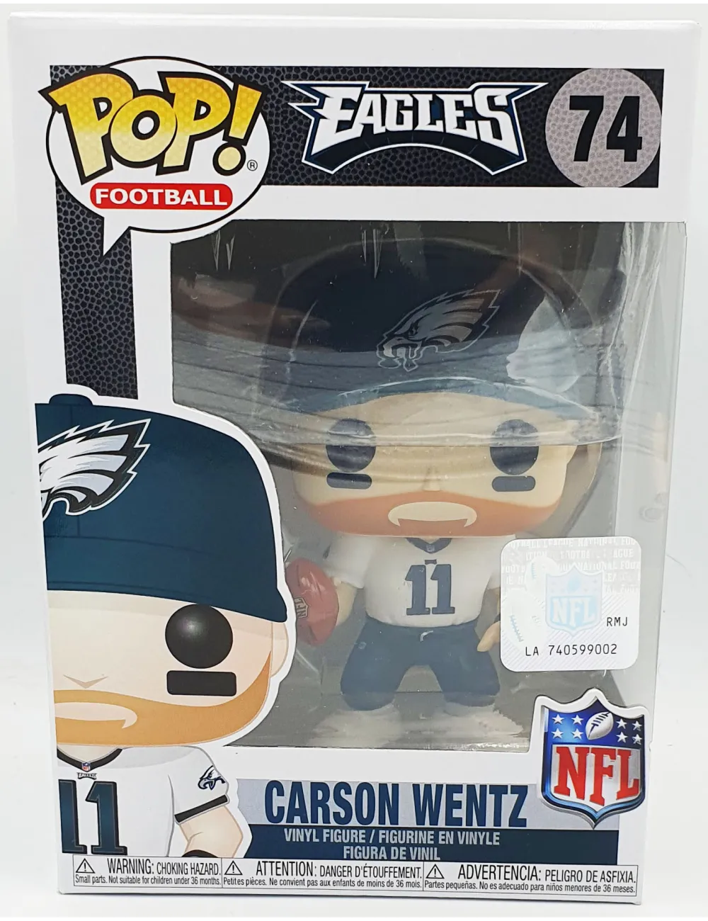 Funko POP NFL Eagles Carson Wentz (74) | Collectibles Ninja