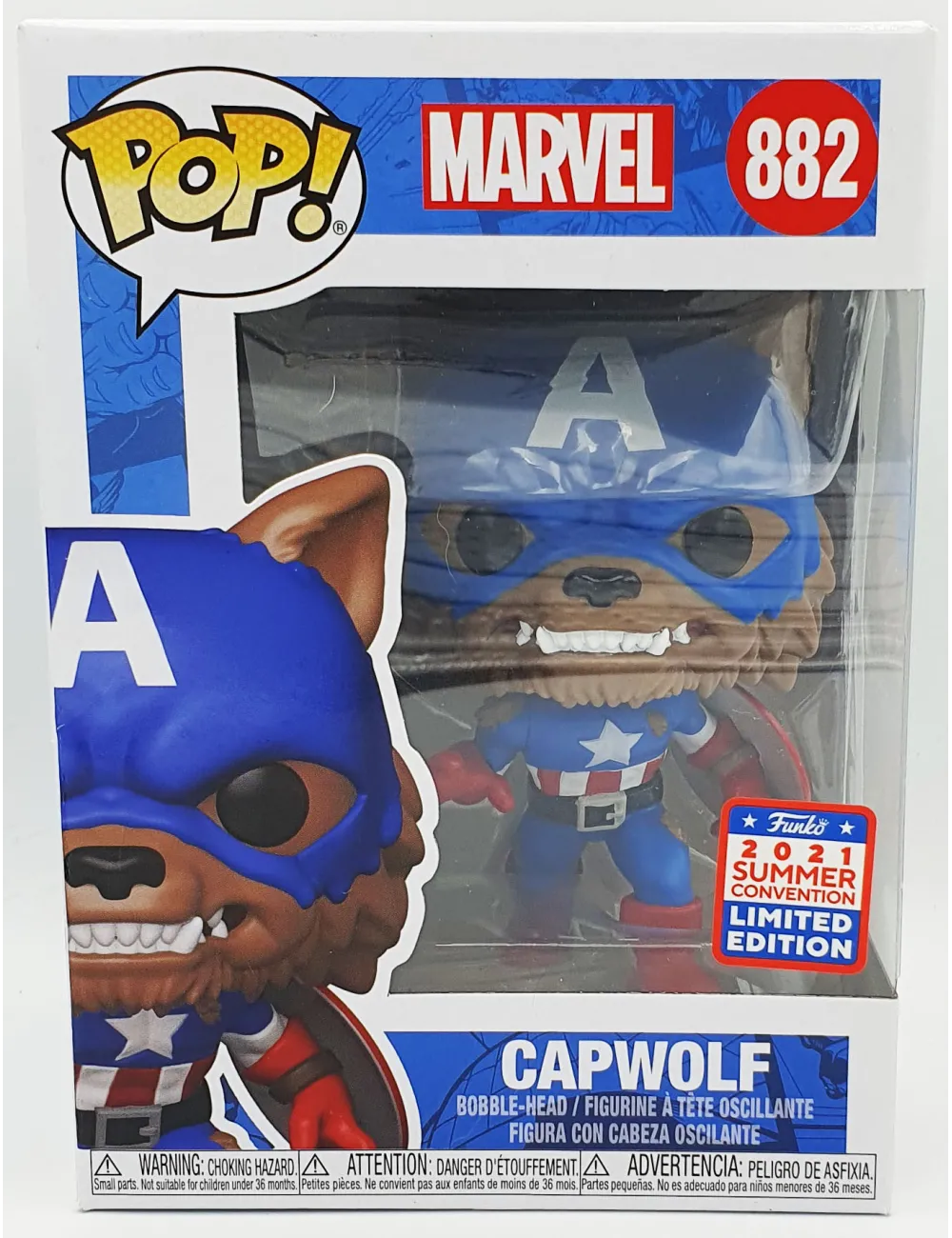 Funko POP Marvel Capwolf (882) 2021 Summer… | Collectibles Ninja