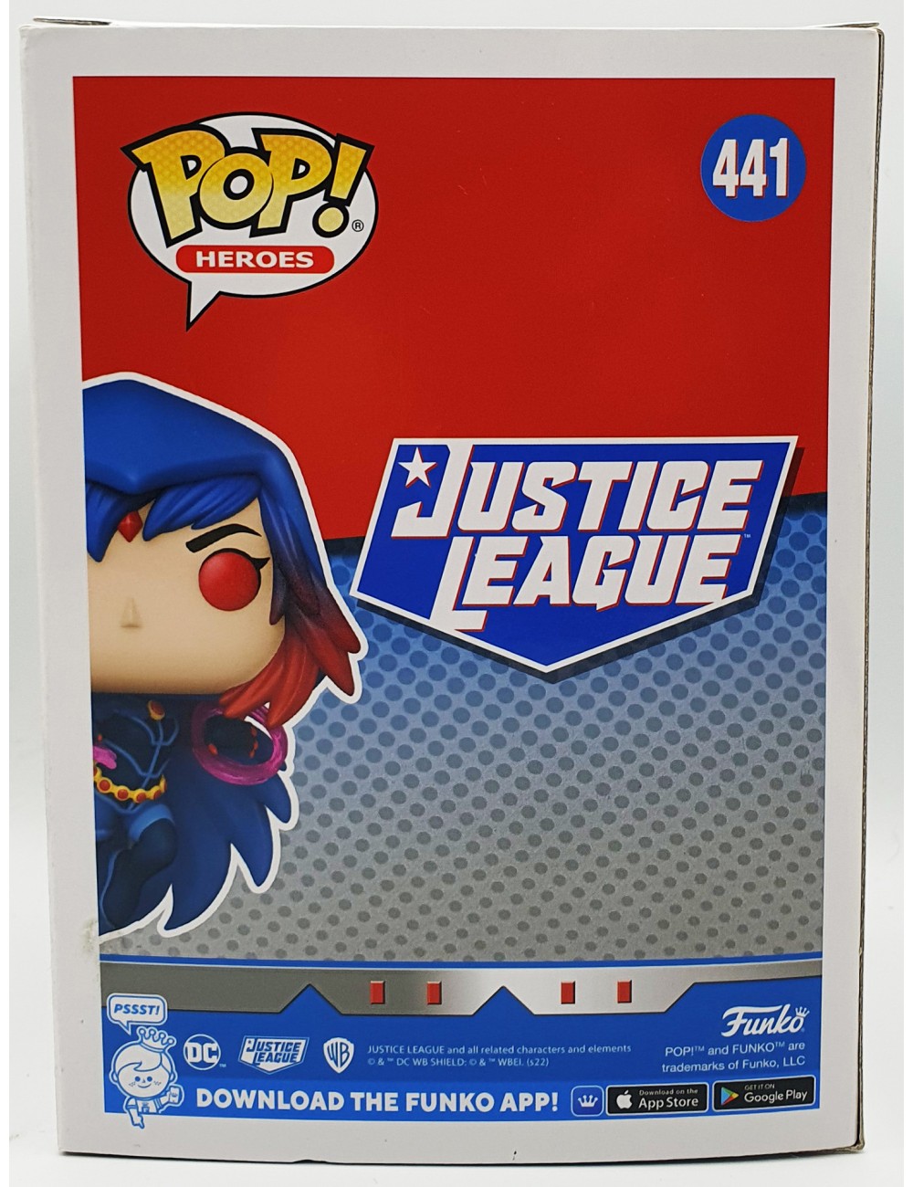 Funko POP Justice League Raven (441) 2022 Winter Convention Limited Edition