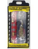 Close Up Wooden Fingerboard Antiz Santa Maria 3 Gold Trucks