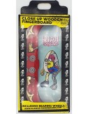 Close Up Wooden Fingerboard Heroin Egg Anato Gold Trucks