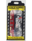 Close Up Wooden Fingerboard Nils Joker BLK 33M Gold Trucks