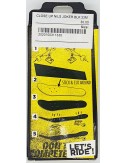 Close Up Wooden Fingerboard Nils Joker BLK 33M Gold Trucks