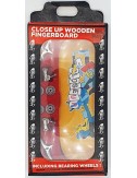 Close Up Wooden Fingerboard Joker Ray Barbee Silver Trucks