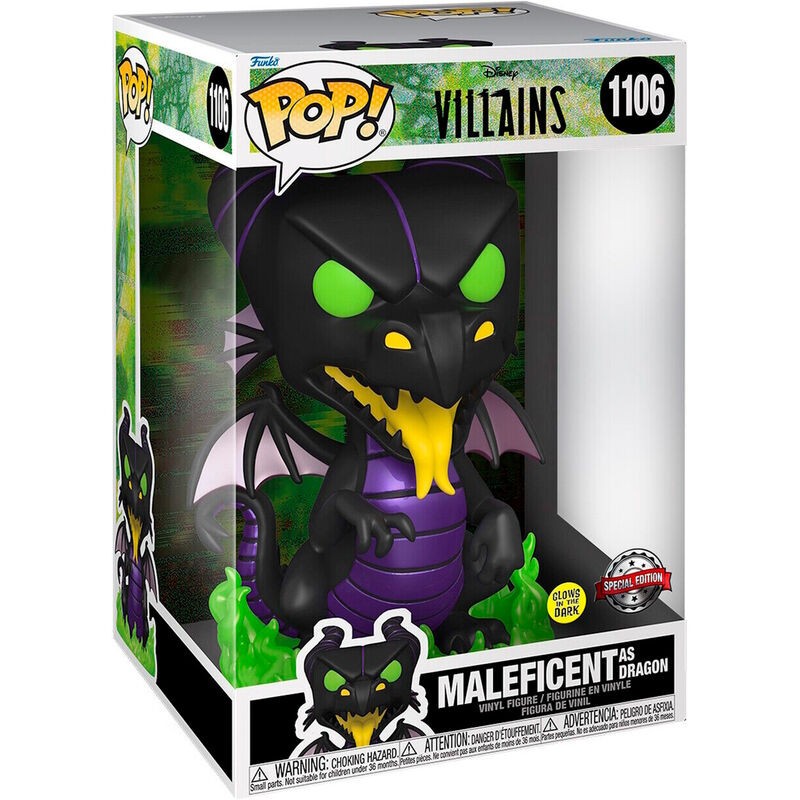 Funko POP Disney Villains Maleficient as Dragon 25cm (1106) Glows In The Dark - Special Edition