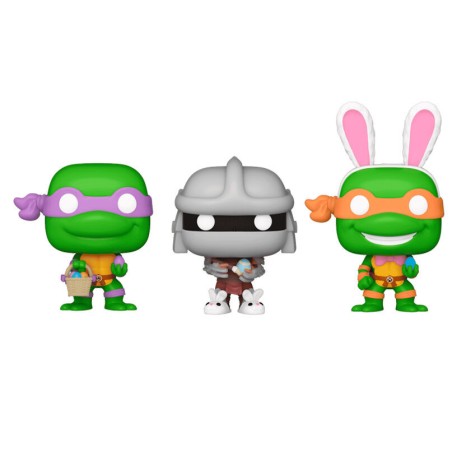 Funko Pocket POP Carrot Blister Ninja Turtles Donatello - Shredder - Michelangelo