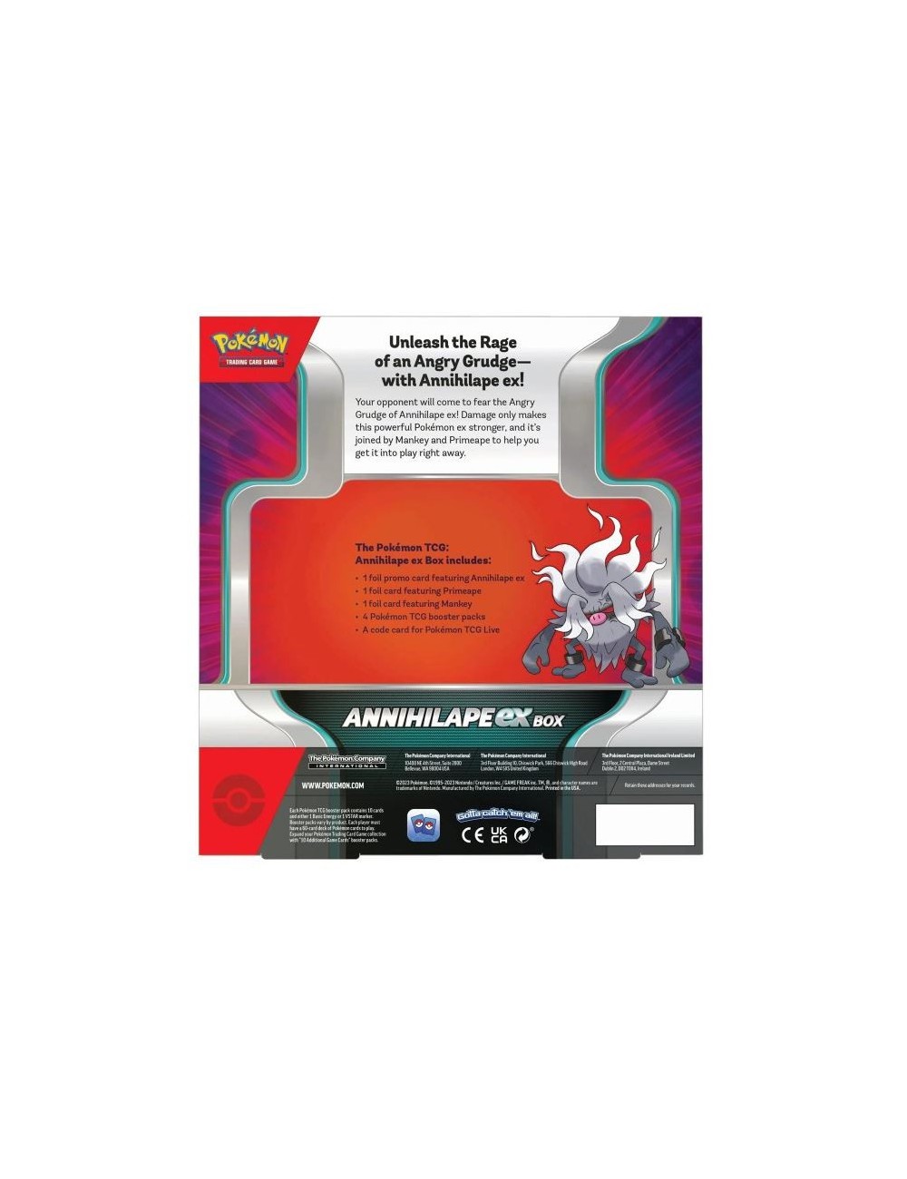 Pokemon Annihilape EX Box ENG