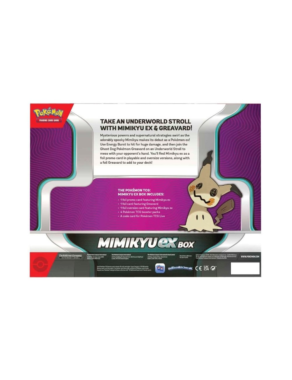 Pokemon Mimikyu EX Box ENG