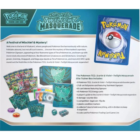 Pokemon Scarlet & Violet Twilight Masquerade Elite Trainer Box ENG