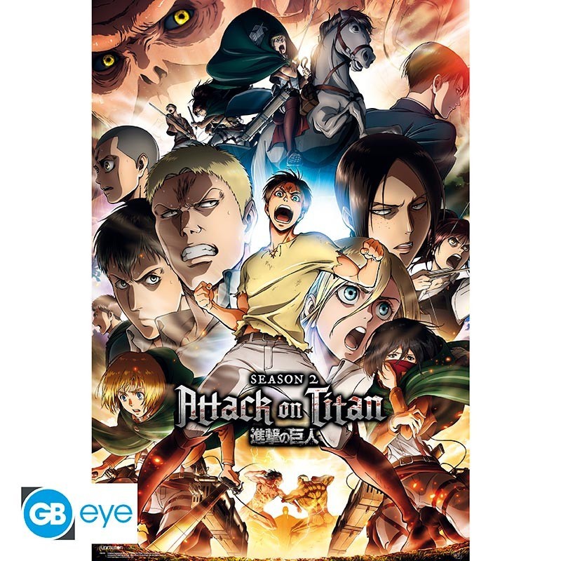 Attack On Titan - Poster Maxi (91.5x61cm) - S2 Key Art