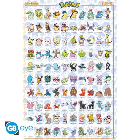 Pokemon - Poster Maxi (91.5x61cm) - Johto English