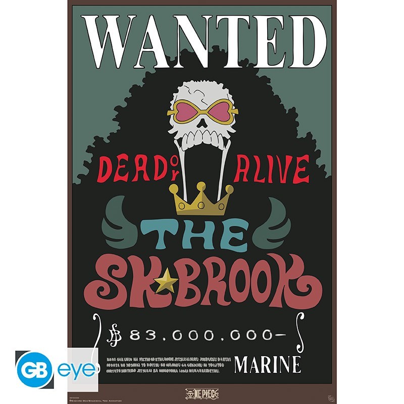 One Piece - Poster Maxi (91.5x61cm) - Wanted Brook