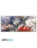 Attack On Titan - Mousepad XXL - Eren vs Colossal Titan