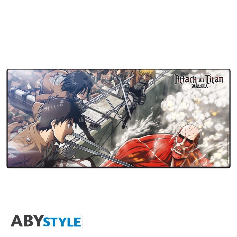 Attack On Titan - Mousepad XXL - Eren vs Colossal Titan