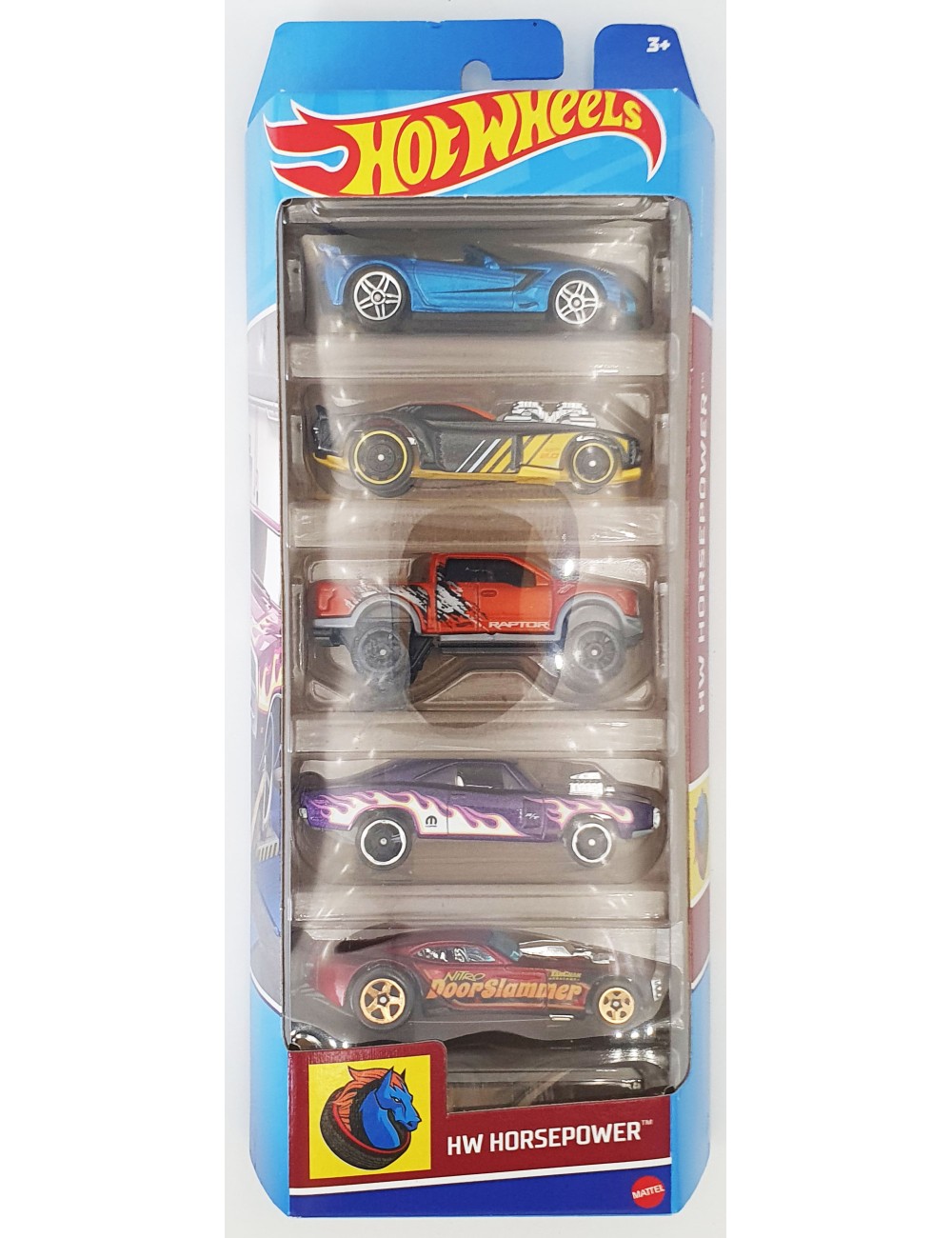 Hot Wheels 'HW Horepower' Blister pack - 5 Cars