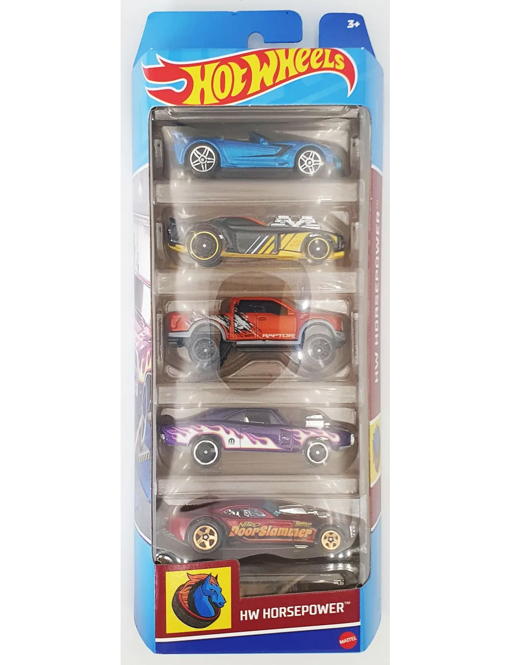 Hot Wheels 'HW Horepower' Blister pack - 5 Cars | Collectibles Ninja