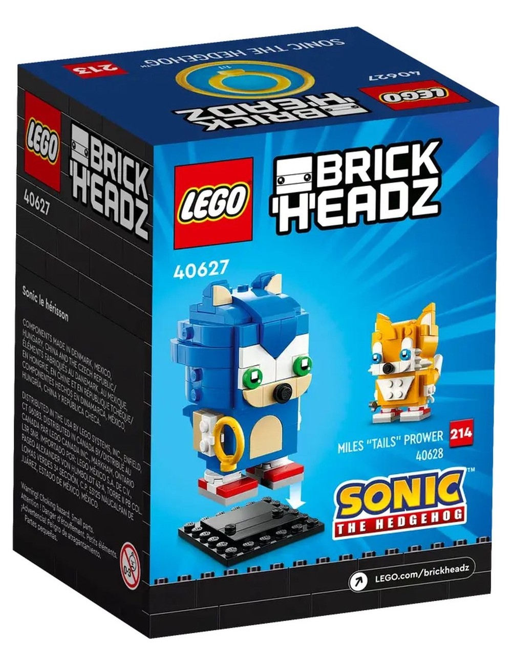 LEGO Brickheadz Sonic The Hedgehog (40627) Released: 2023