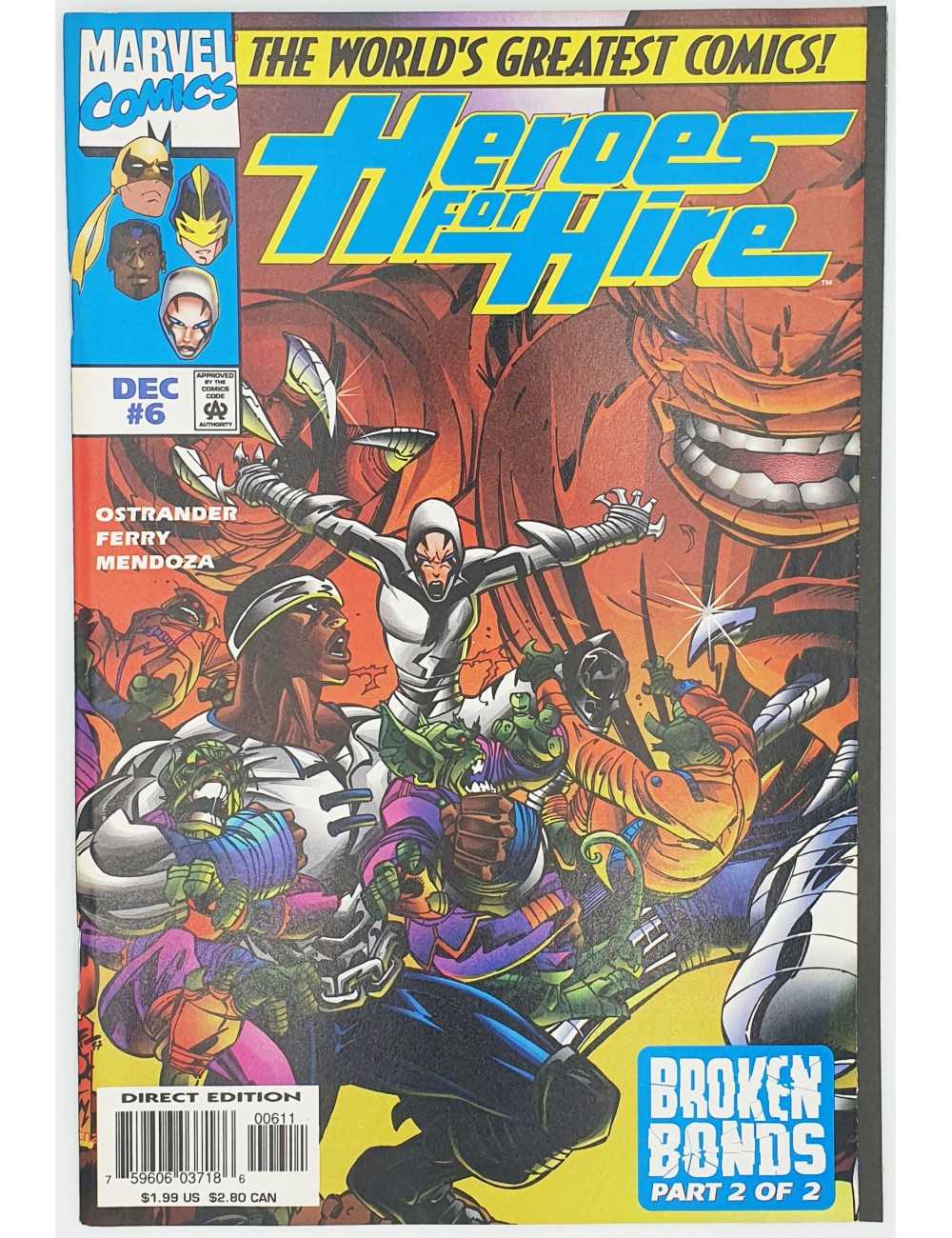 Marvel - Heroes For Hire - Vol 1, No 6 - Released: December 1997