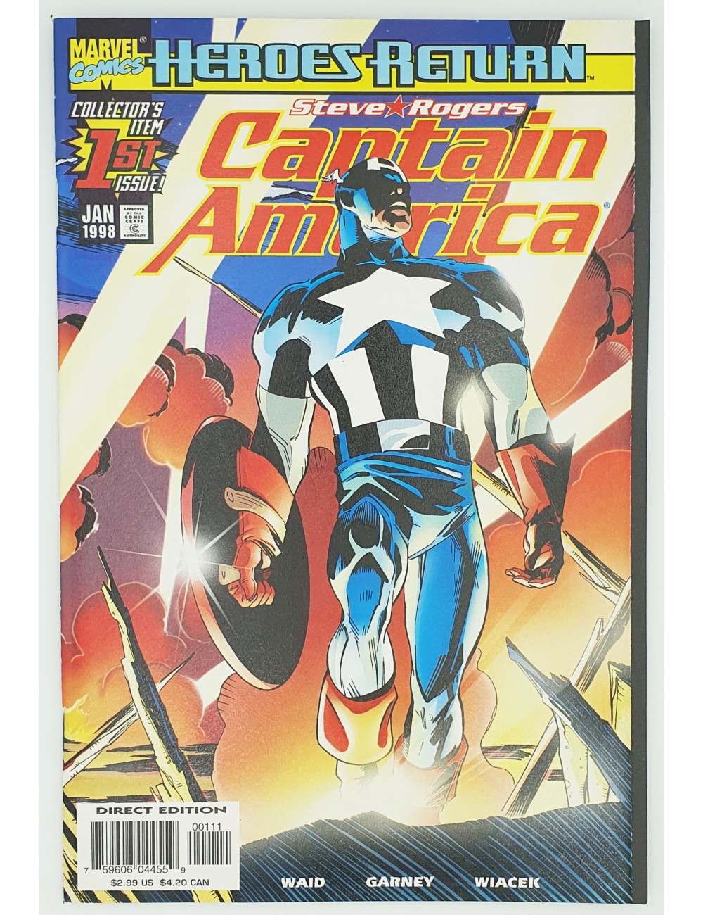 Marvel - Captain America - Vol 3, No 1 - Released: January 1998