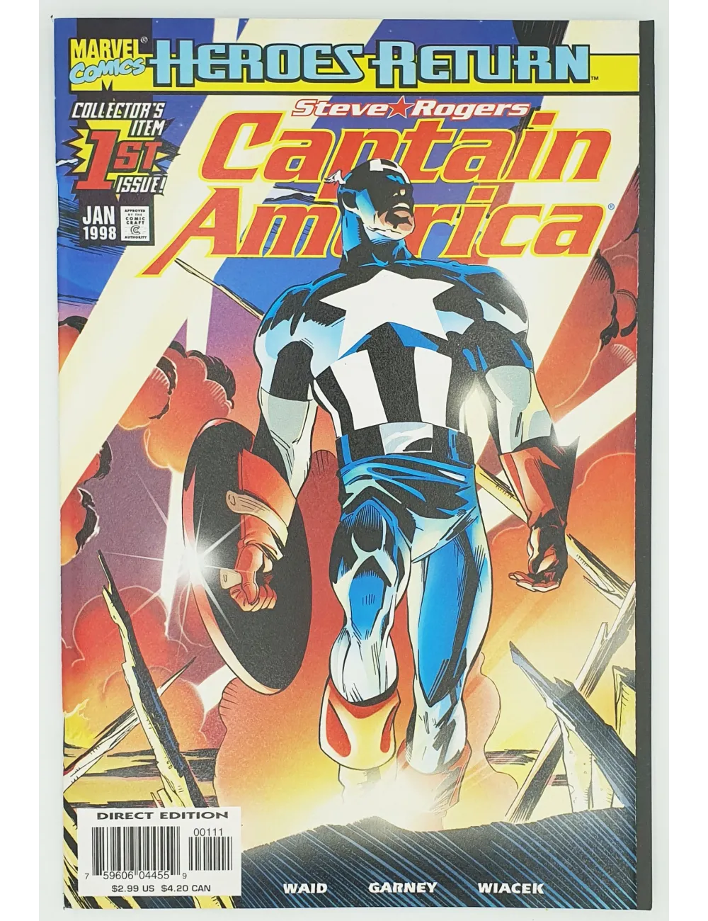 Marvel - Captain America - Vol 3, No 1… | Collectibles Ninja