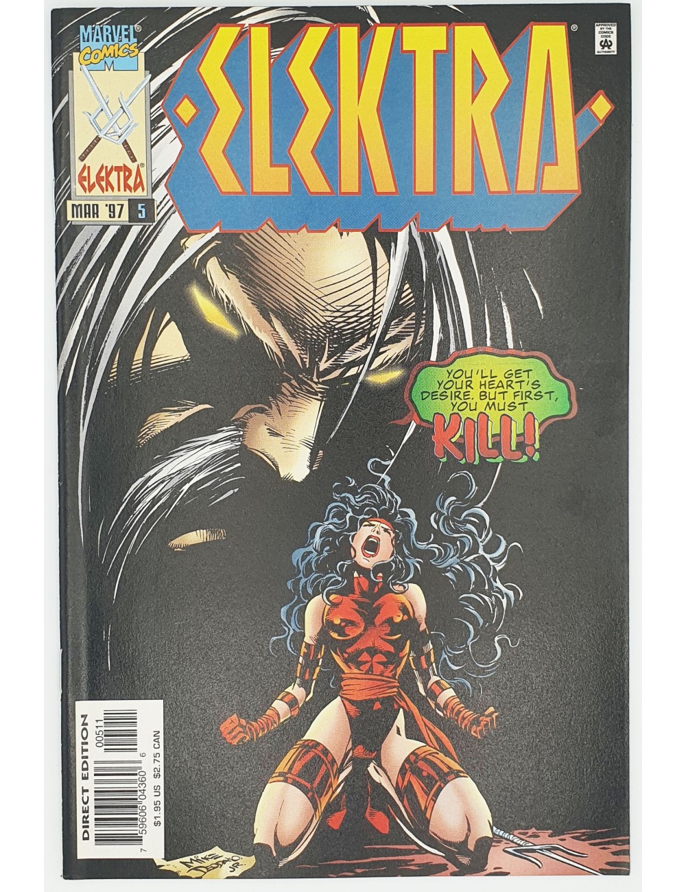 Marvel - Elektra - Vol 1, No 5 - Released: March 1997