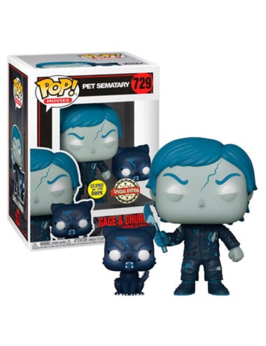 Funko POP Pet Sematary - Gage & Church (729) Glows In The Dark Special Edition