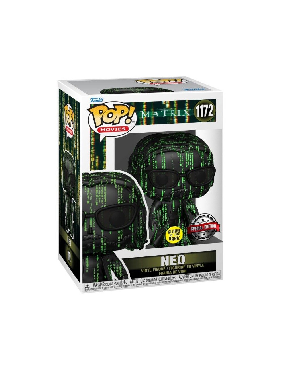 Funko POP The Matrix - Neo (1172) Glows In The Dark Special Edition